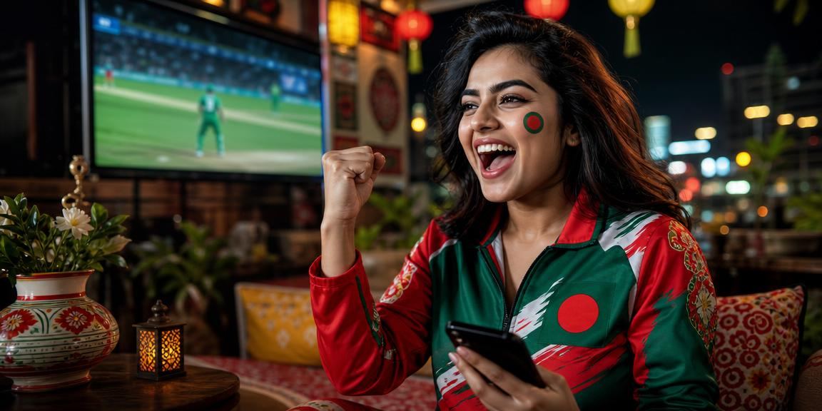 গাজীপুরে পহেলা বৈশাখে ক্রিকেট বেটিং উপভোগ করছেন একজন সদস্য