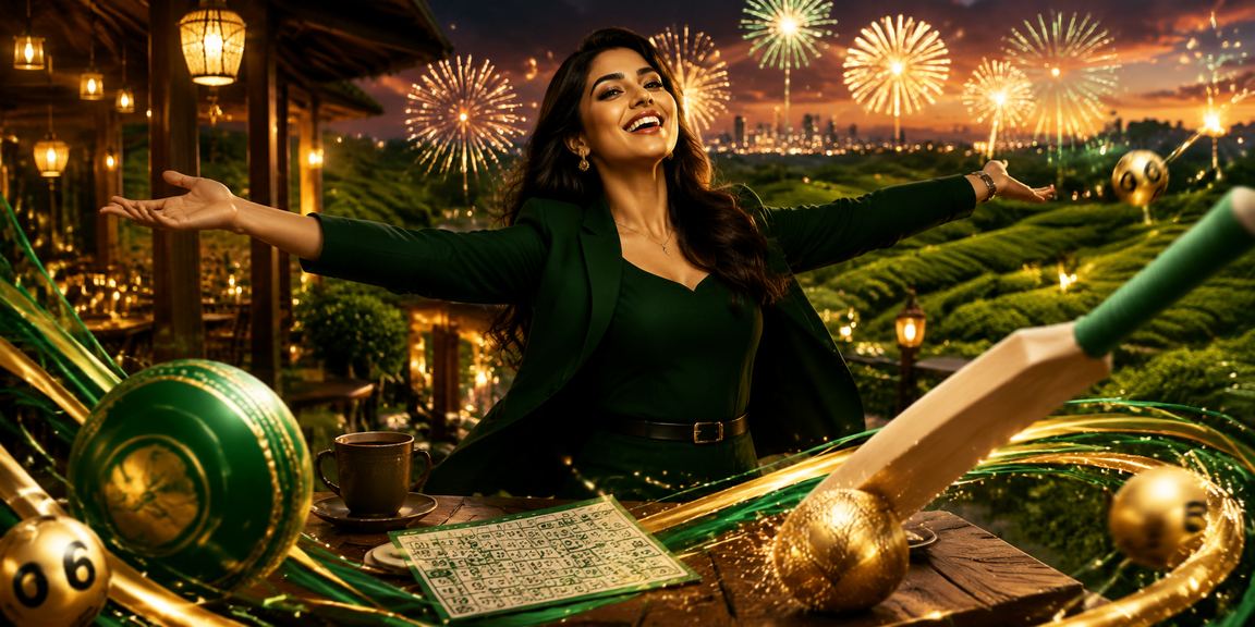 সিলেটের চা বাগানে ক্রিকেট বেটিং উপভোগ করছেন একজন সদস্য