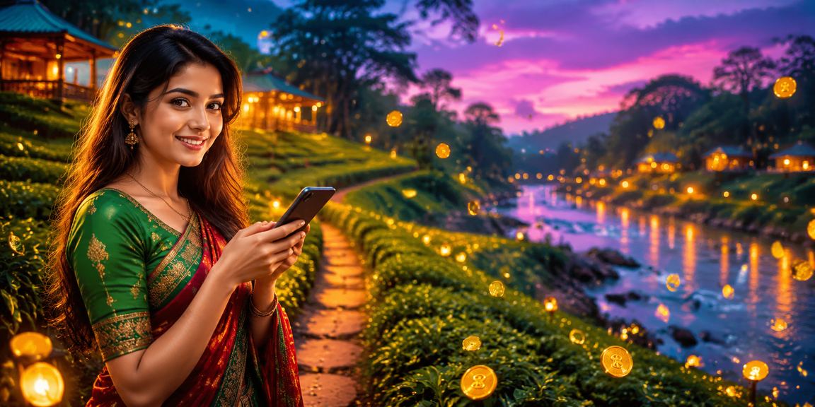সিলেটের চা বাগানে মোবাইলে ক্যাসিনো খেলছেন একজন সদস্য