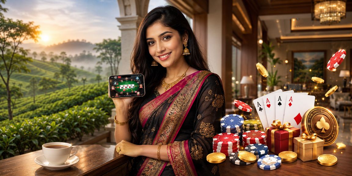 সিলেটের চা বাগানে পোকার গেম উপভোগ করছেন একজন ব্যবহারকারী